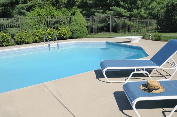 Poolside Concrete Installation in Provo